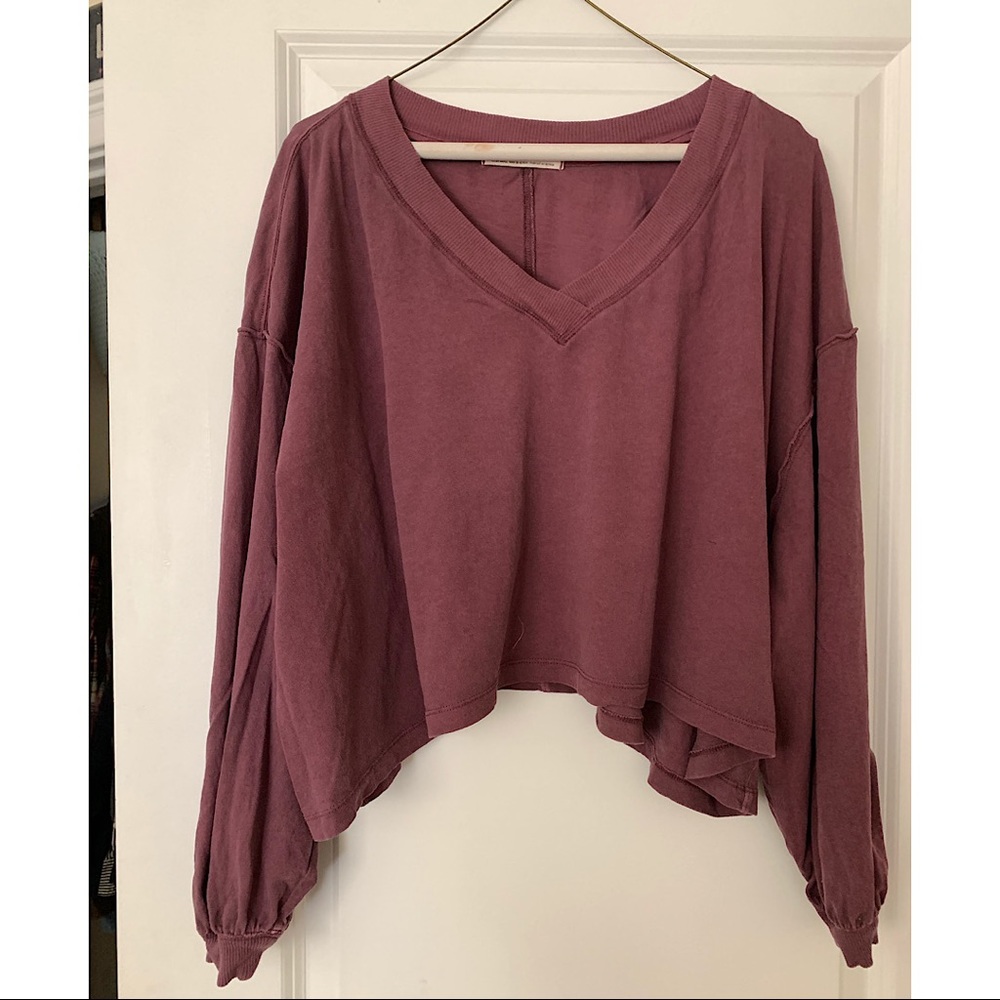 Free People cropped long sleeve